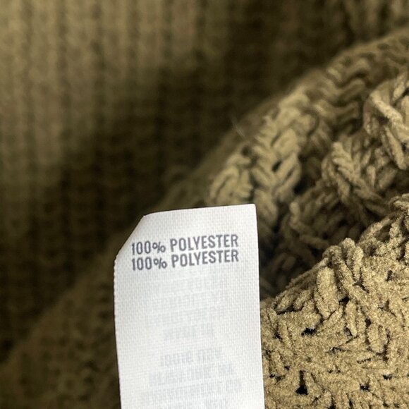 Aerie‎ Oversized Sweater Womens M Olive Green Chunky Knit Relaxed Fit Slouchy - Picture 7 of 11